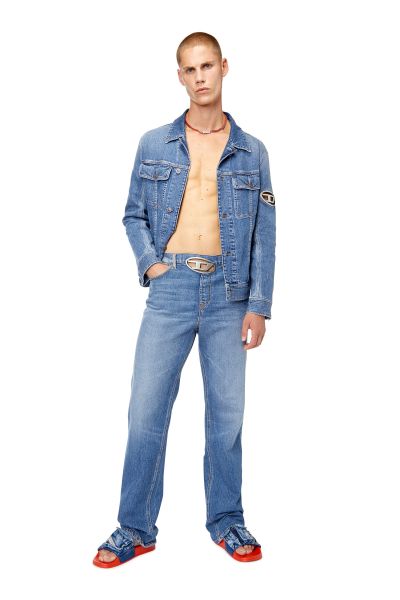Bleu Moyen Straight Jeans 1955 D-Rekiv 0Lici Jeans Homme