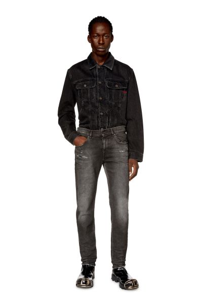 Bleu Moyen Jeans Homme Slim Jeans 2019 D-Strukt E9D78
