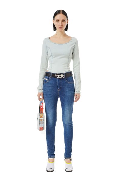 Super Skinny Jeans 1984 Slandy-High 09C21 Bleu Moyen Jeans Femme