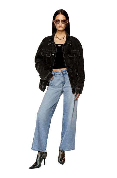 Femme Bootcut And Flare Jeans 2000 Widee 0Ajat Jeans Bleu Clair